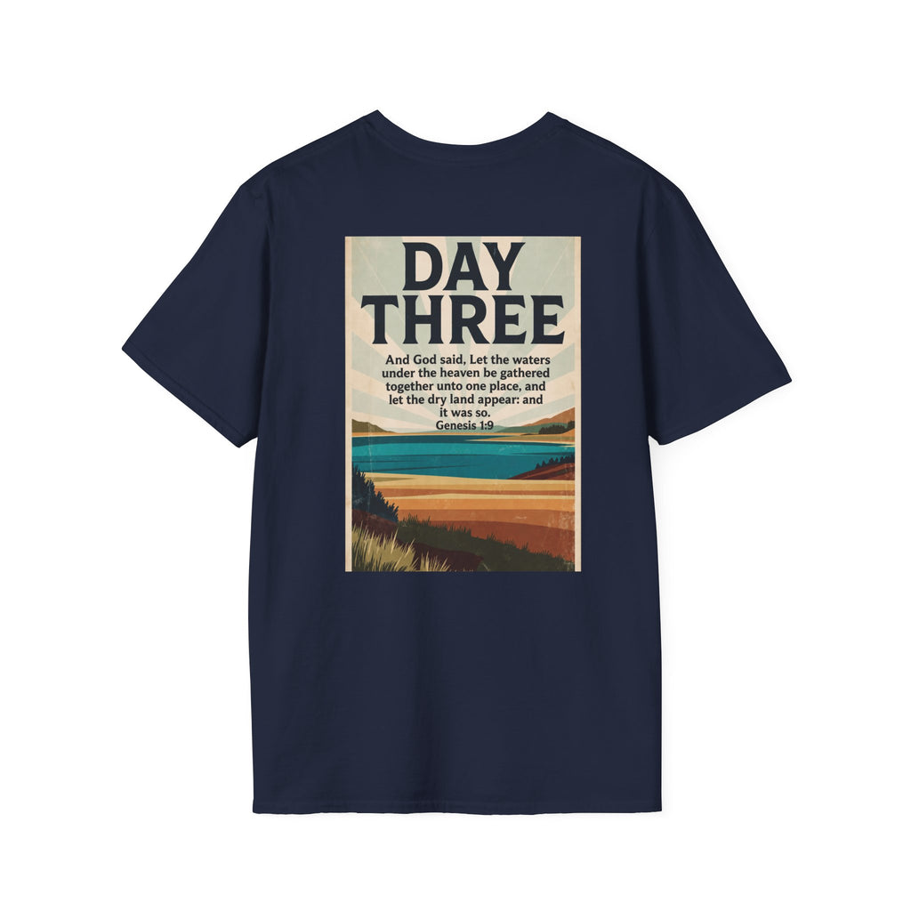 Day Three of Creation Vintage Scripture T-Shirt — King James Bible Design