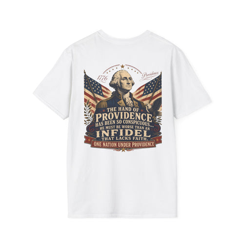Back George Washington Founding Fathers Vintage Tee — 'Founding Fathers' Patriotic Quote T-Shirt