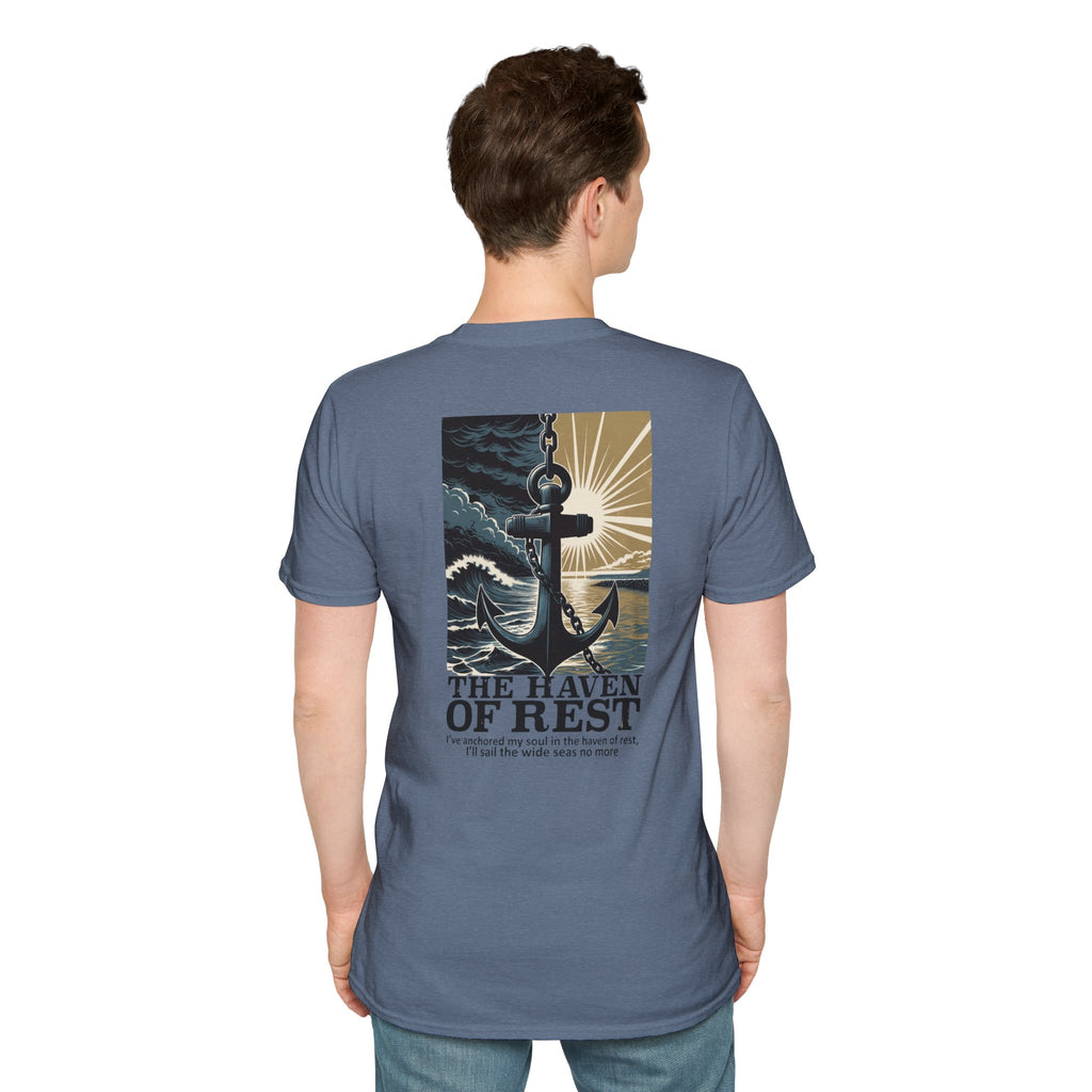 The Haven of Rest Anchor T-Shirt — Nautical Faith-Inspired Tee