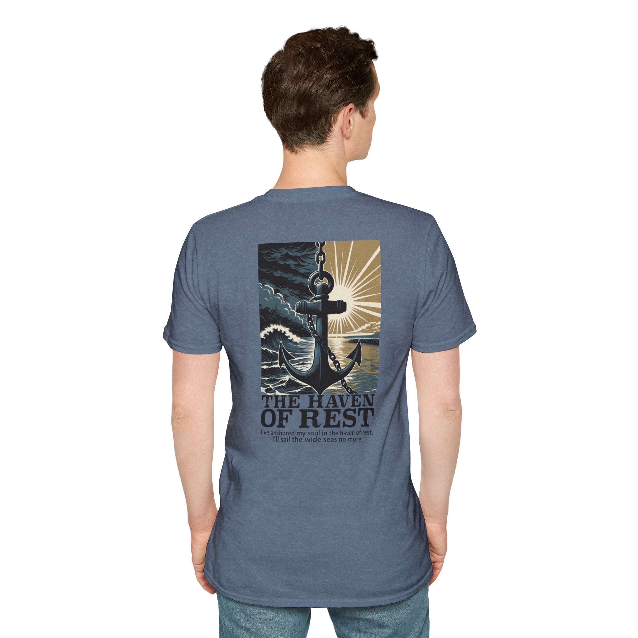 The Haven of Rest Anchor T-Shirt — Nautical Faith-Inspired Tee