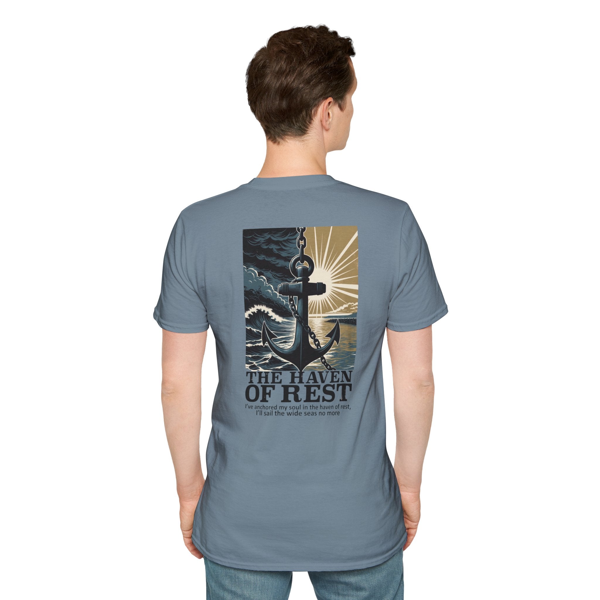 The Haven of Rest Anchor T-Shirt — Nautical Faith-Inspired Tee