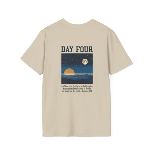 Day Four of Creation Vintage Scripture T-Shirt — King James Bible Design