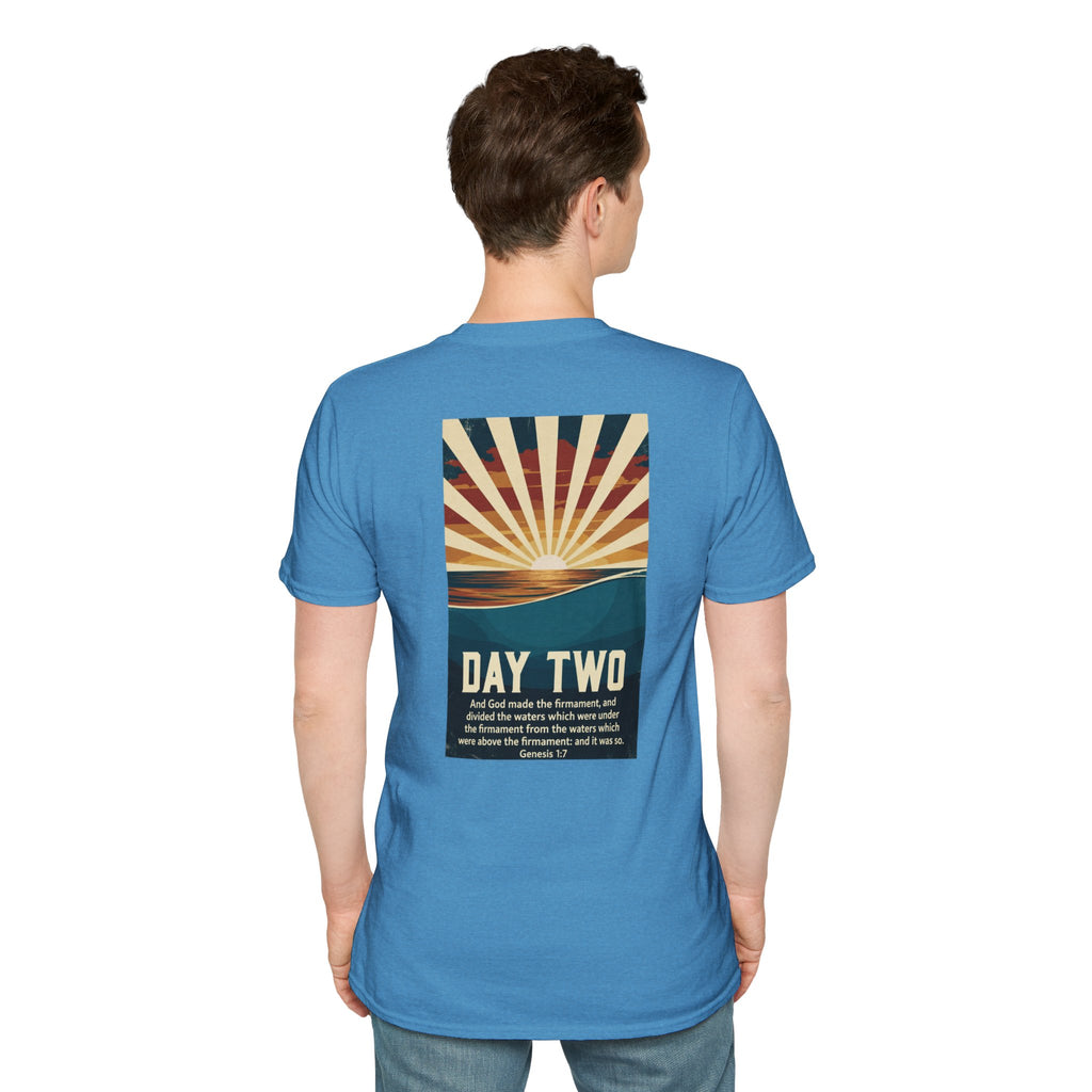 Day Two Creation T-Shirt — Inspirational Faith Graphic Tee