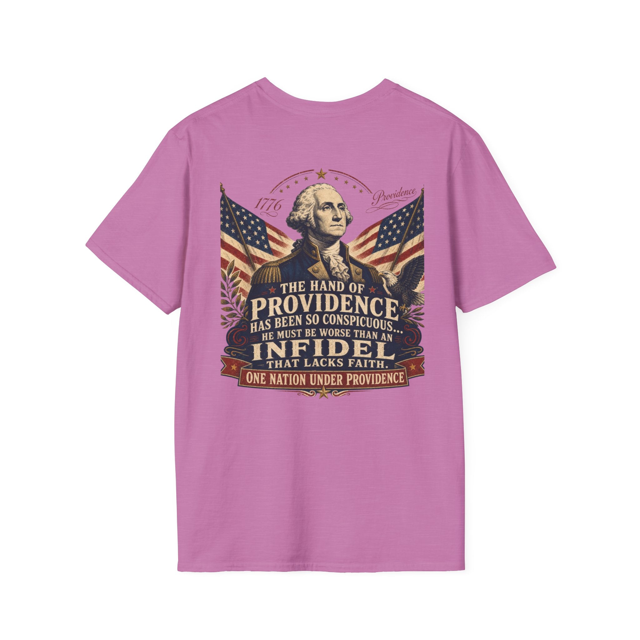 Back George Washington Founding Fathers Vintage Tee — 'Founding Fathers' Patriotic Quote T-Shirt