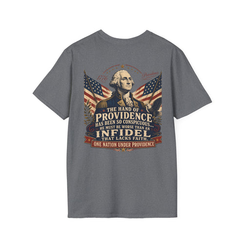 Back George Washington Founding Fathers Vintage Tee — 'Founding Fathers' Patriotic Quote T-Shirt